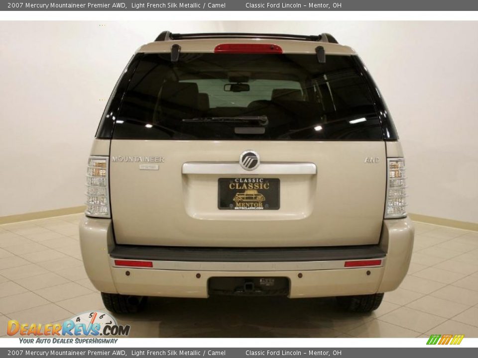 2007 Mercury Mountaineer Premier AWD Light French Silk Metallic / Camel Photo #6