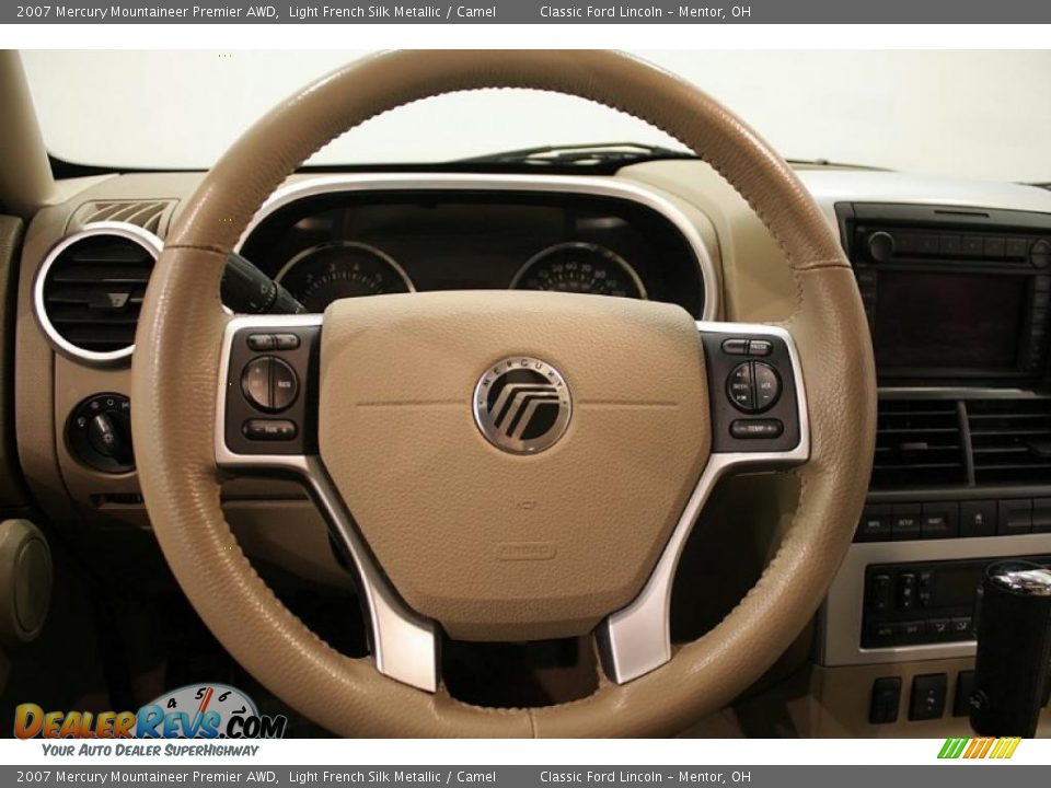 2007 Mercury Mountaineer Premier AWD Light French Silk Metallic / Camel Photo #14
