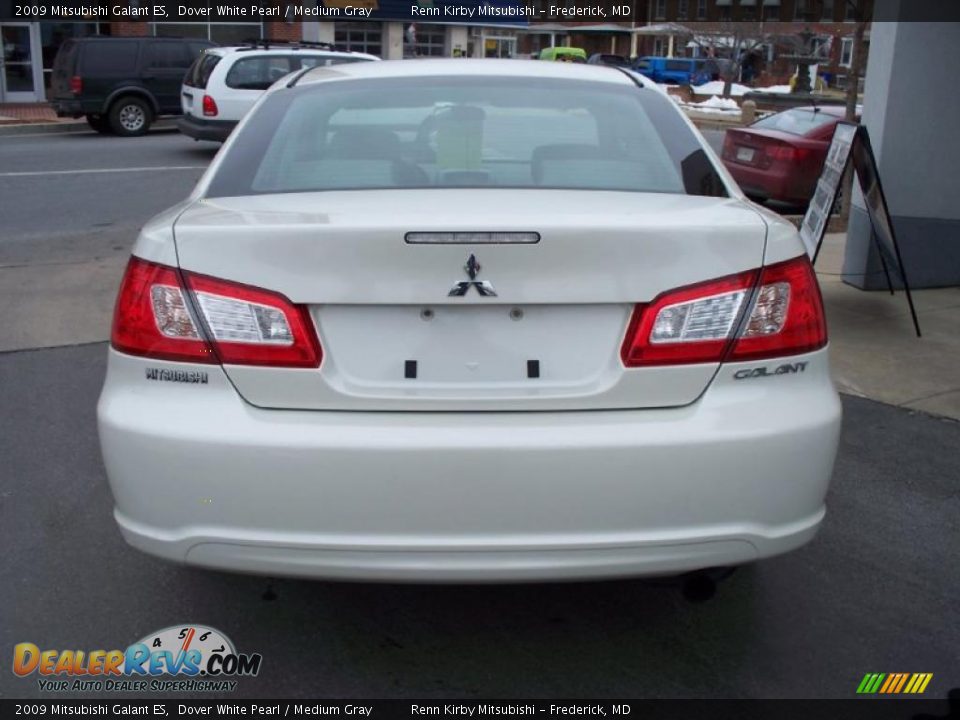2009 Mitsubishi Galant ES Dover White Pearl / Medium Gray Photo #21