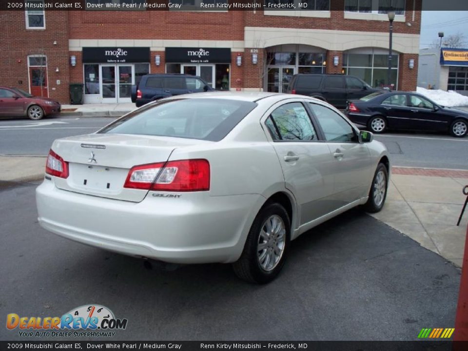 2009 Mitsubishi Galant ES Dover White Pearl / Medium Gray Photo #22