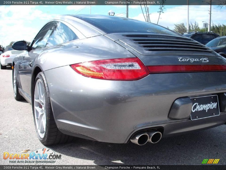 2009 Porsche 911 Targa 4S Meteor Grey Metallic / Natural Brown Photo #7