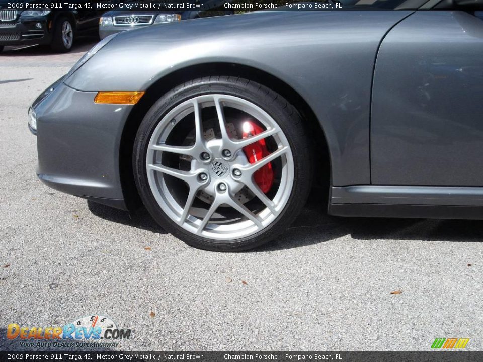 2009 Porsche 911 Targa 4S Meteor Grey Metallic / Natural Brown Photo #9