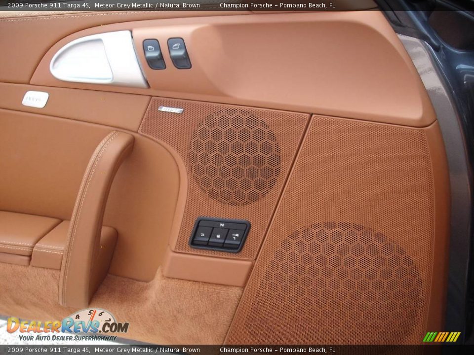 2009 Porsche 911 Targa 4S Meteor Grey Metallic / Natural Brown Photo #14