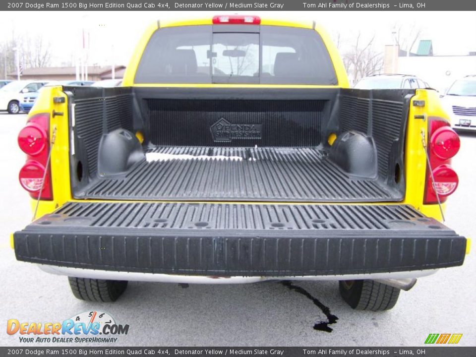2007 Dodge Ram 1500 Big Horn Edition Quad Cab 4x4 Detonator Yellow / Medium Slate Gray Photo #7