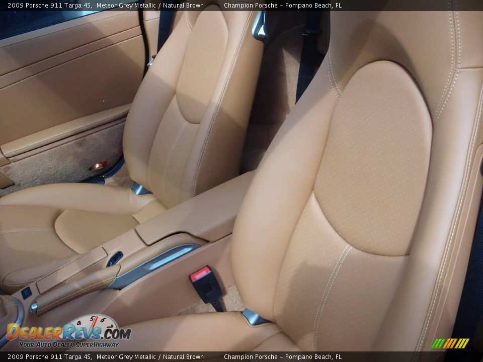 2009 Porsche 911 Targa 4S Meteor Grey Metallic / Natural Brown Photo #15