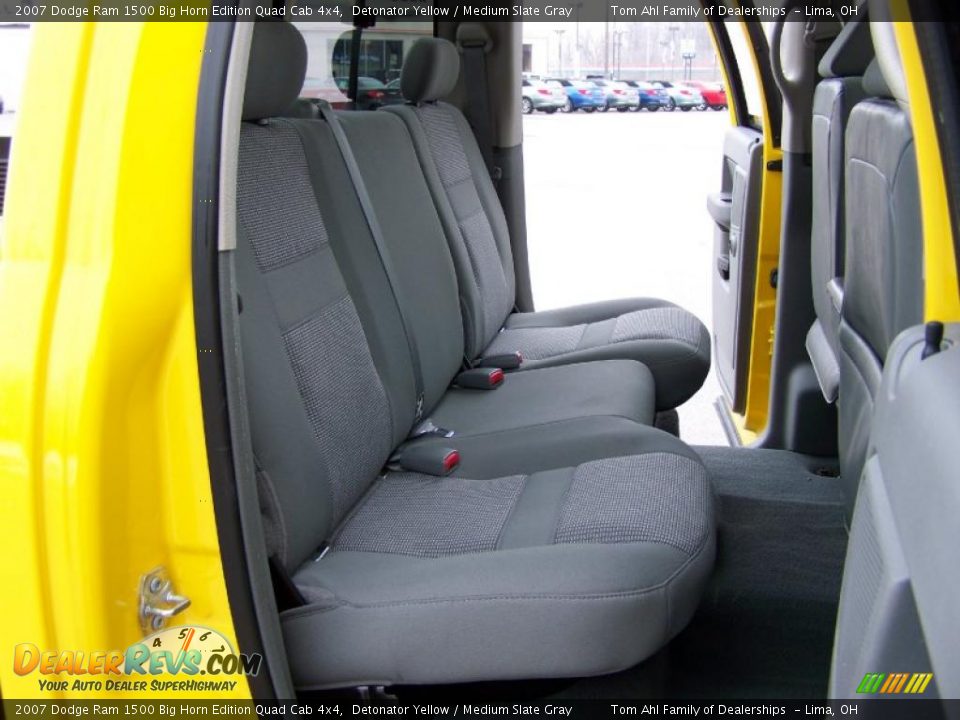 2007 Dodge Ram 1500 Big Horn Edition Quad Cab 4x4 Detonator Yellow / Medium Slate Gray Photo #12