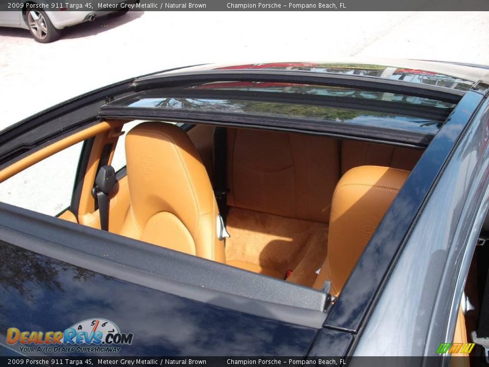 2009 Porsche 911 Targa 4S Meteor Grey Metallic / Natural Brown Photo #16