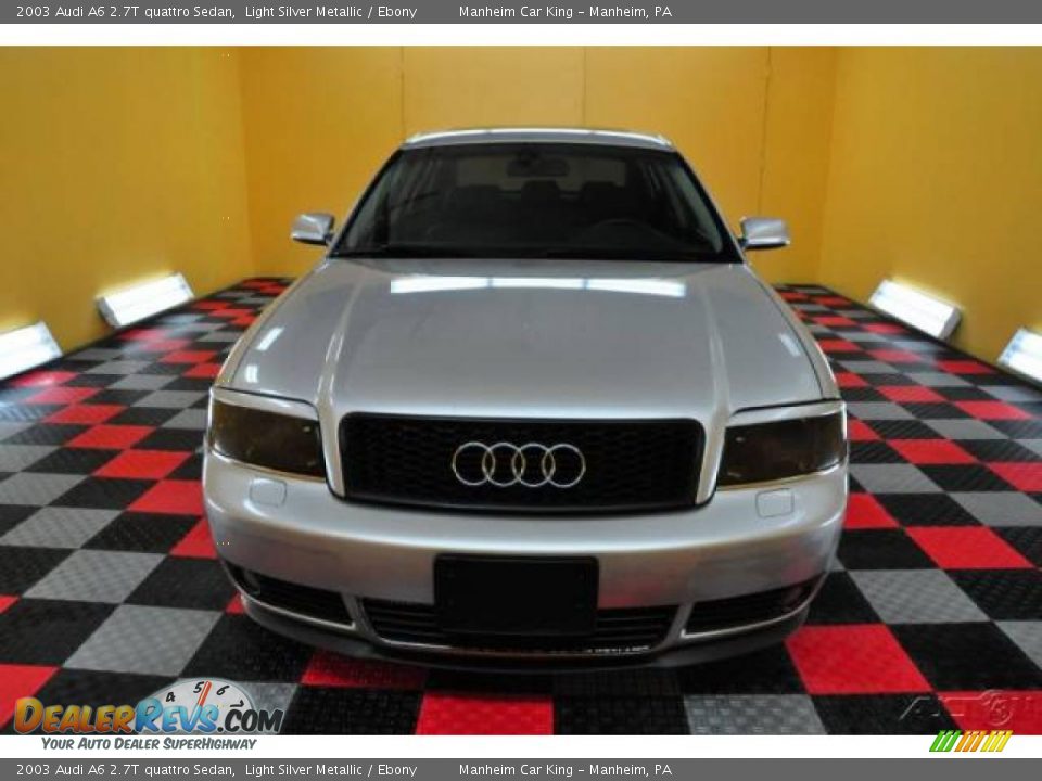 2003 Audi A6 2.7T quattro Sedan Light Silver Metallic / Ebony Photo #2