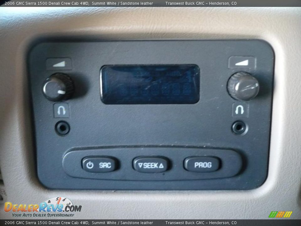 2006 GMC Sierra 1500 Denali Crew Cab 4WD Summit White / Sandstone leather Photo #8