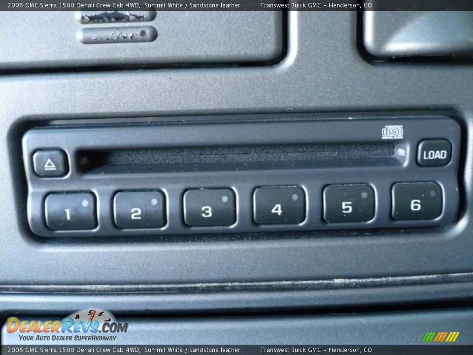 2006 GMC Sierra 1500 Denali Crew Cab 4WD Summit White / Sandstone leather Photo #11