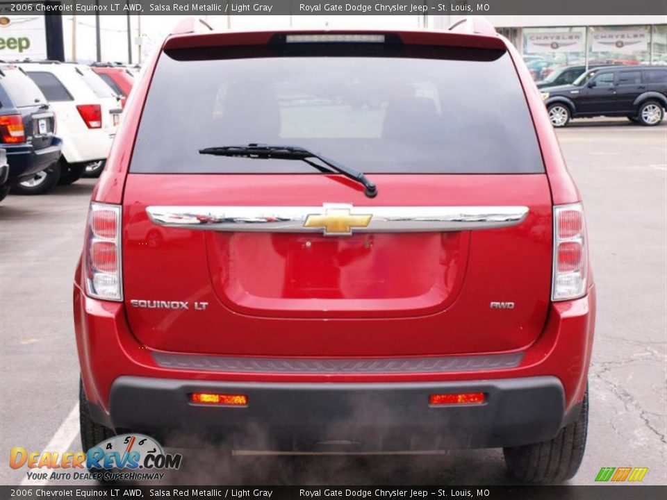2006 Chevrolet Equinox LT AWD Salsa Red Metallic / Light Gray Photo #6
