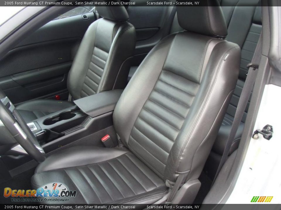2005 Ford Mustang GT Premium Coupe Satin Silver Metallic / Dark Charcoal Photo #14