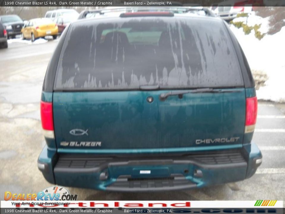 1998 Chevrolet Blazer LS 4x4 Dark Green Metallic / Graphite Photo #7