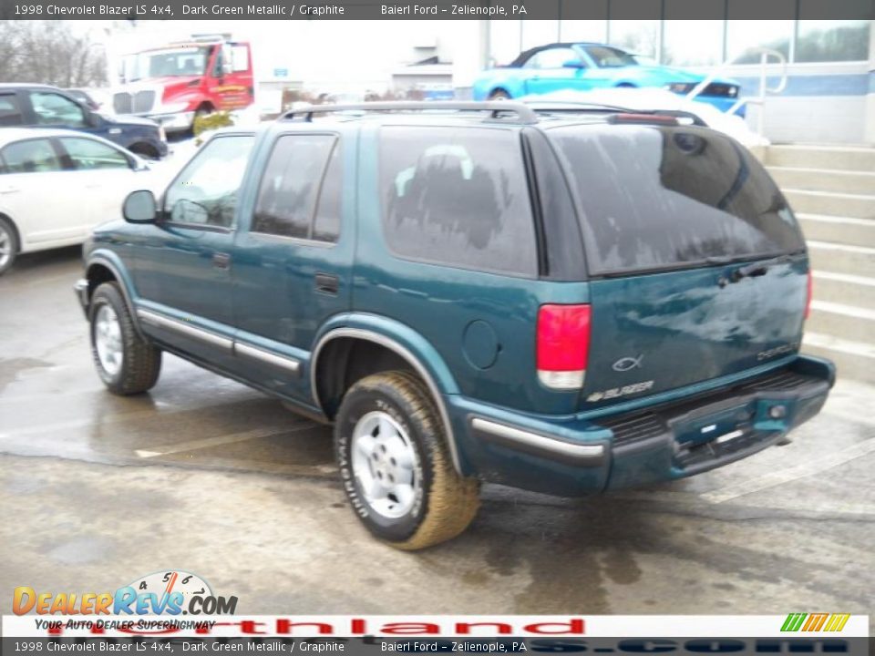1998 Chevrolet Blazer LS 4x4 Dark Green Metallic / Graphite Photo #8