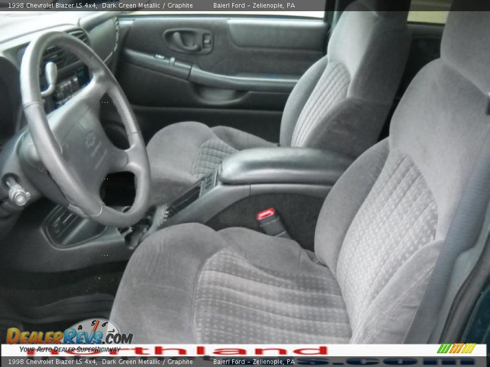 1998 Chevrolet Blazer LS 4x4 Dark Green Metallic / Graphite Photo #12