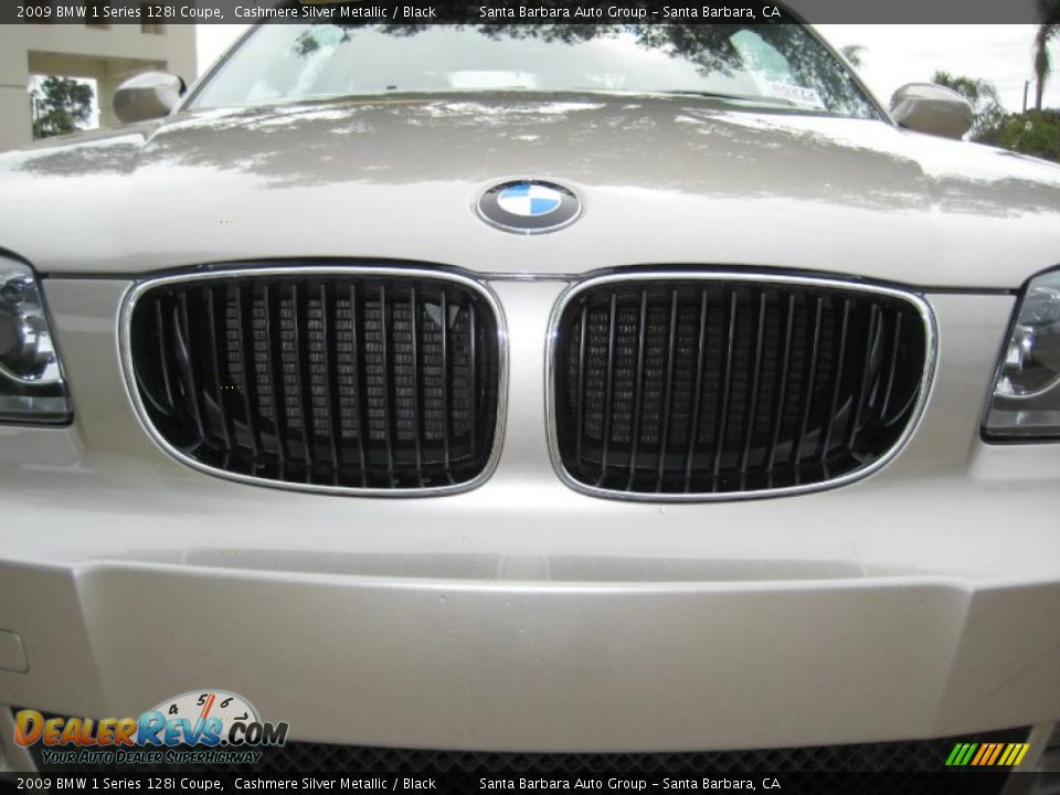 2009 BMW 1 Series 128i Coupe Cashmere Silver Metallic / Black Photo #7