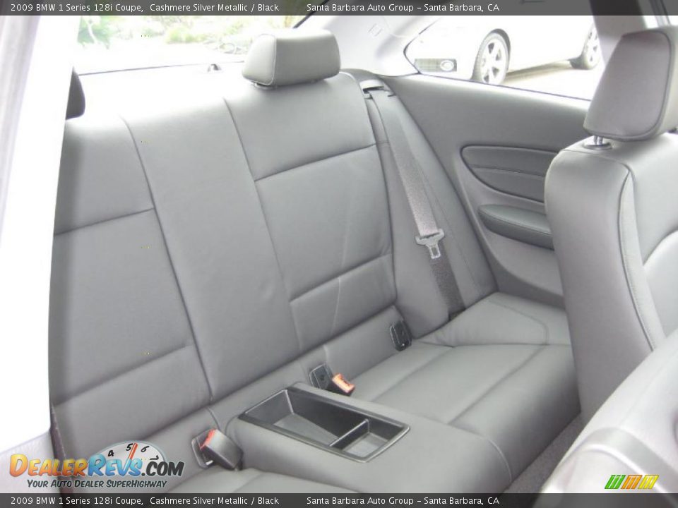 2009 BMW 1 Series 128i Coupe Cashmere Silver Metallic / Black Photo #12