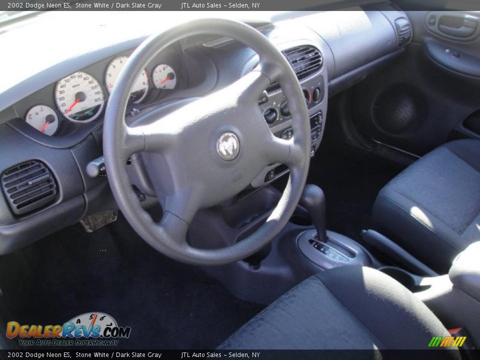 2002 Dodge Neon ES Stone White / Dark Slate Gray Photo #7
