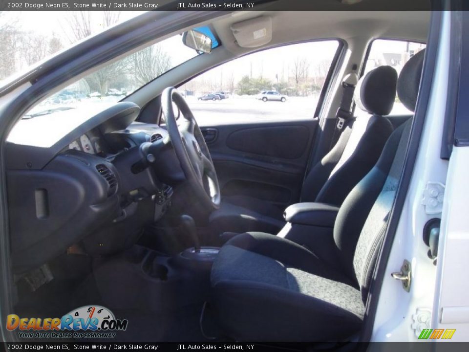 2002 Dodge Neon ES Stone White / Dark Slate Gray Photo #11