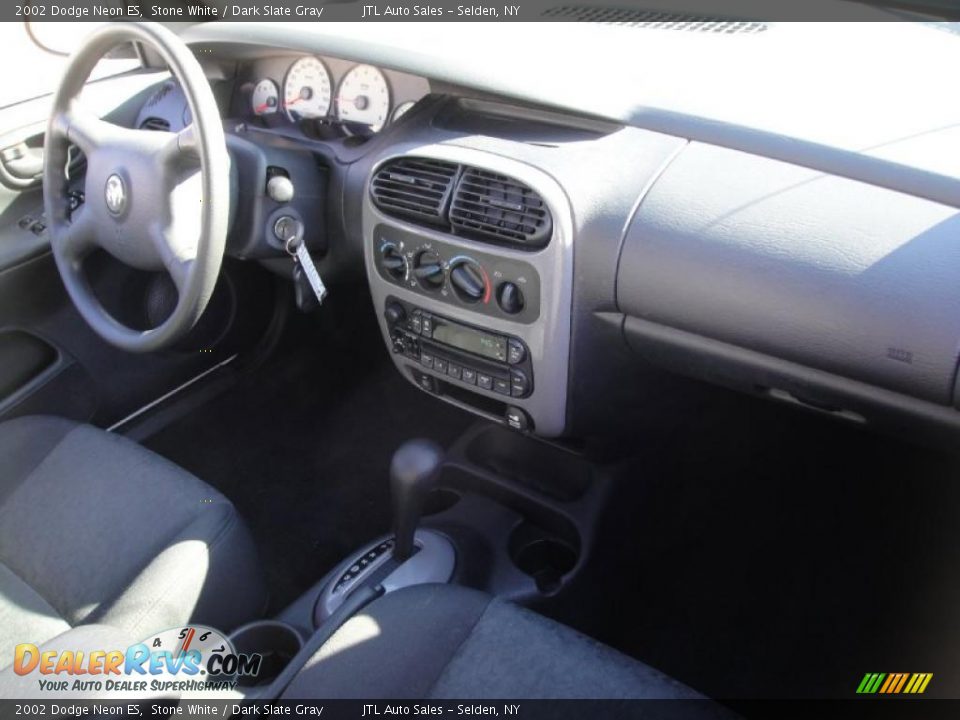 2002 Dodge Neon ES Stone White / Dark Slate Gray Photo #12