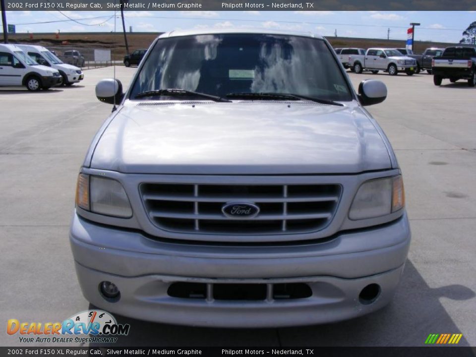 2002 Ford F150 XL Regular Cab Silver Metallic / Medium Graphite Photo #8