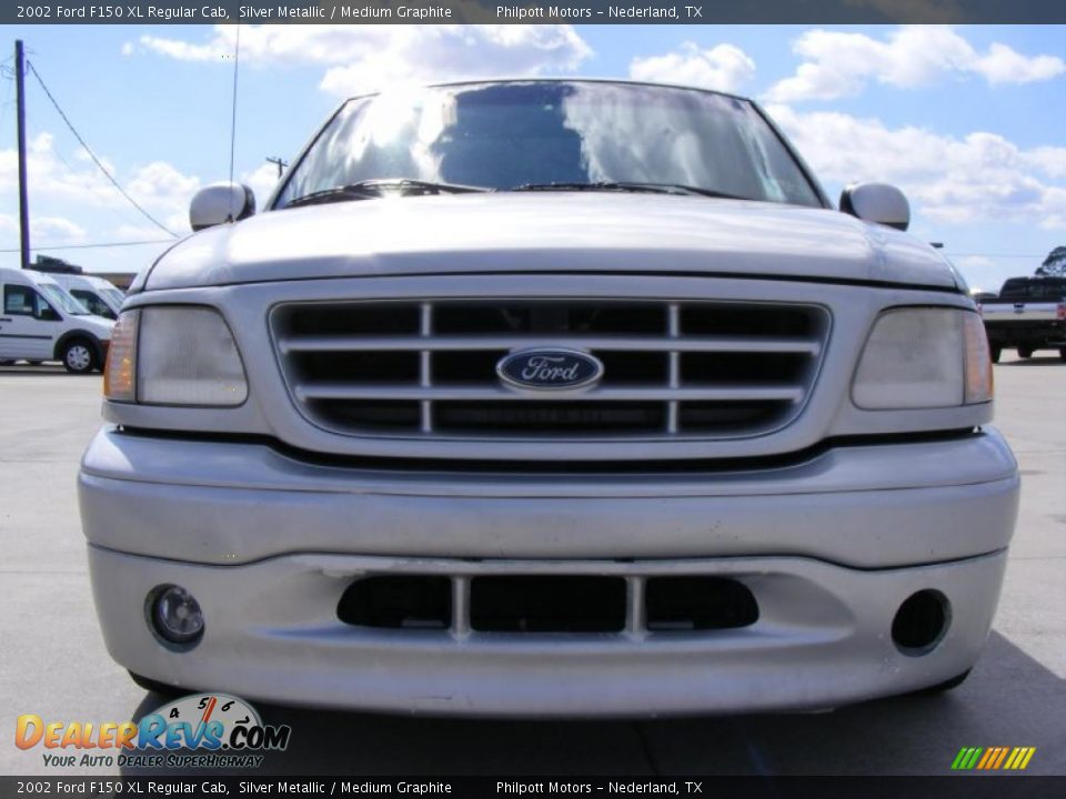2002 Ford F150 XL Regular Cab Silver Metallic / Medium Graphite Photo #9
