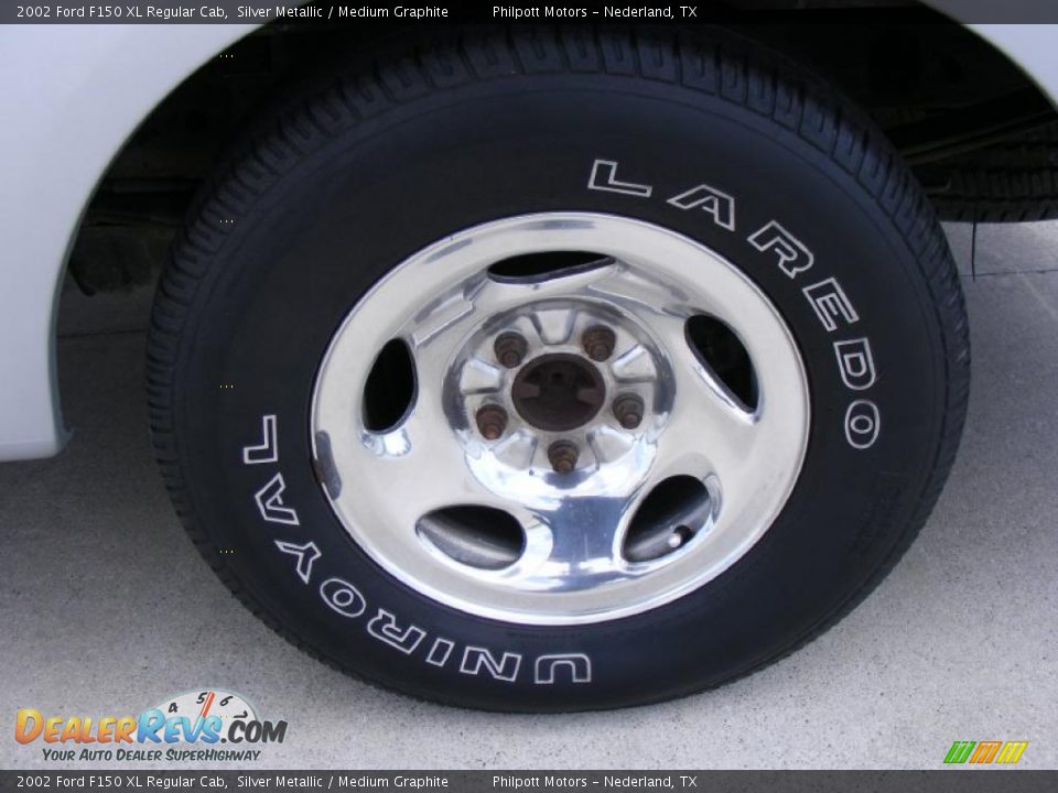 2002 Ford F150 XL Regular Cab Silver Metallic / Medium Graphite Photo #14