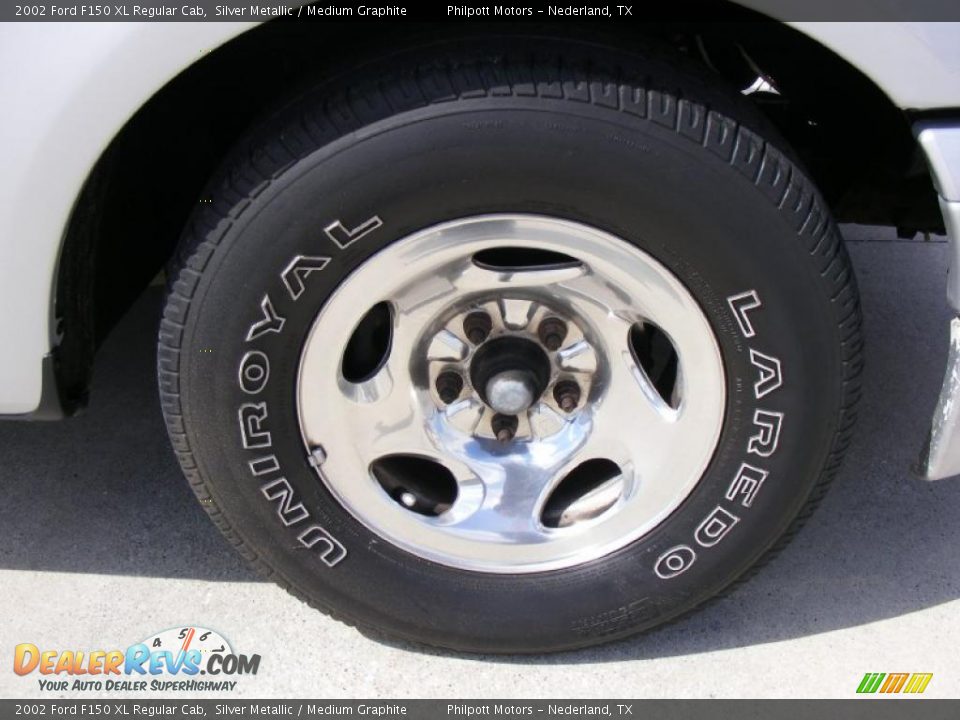 2002 Ford F150 XL Regular Cab Silver Metallic / Medium Graphite Photo #16