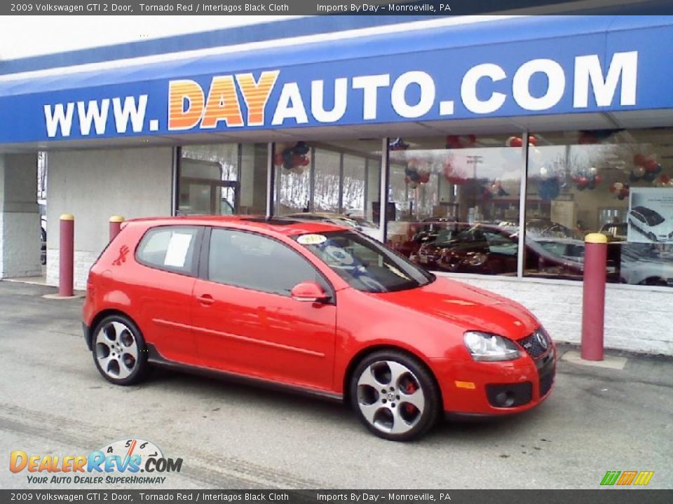 2009 Volkswagen GTI 2 Door Tornado Red / Interlagos Black Cloth Photo #1