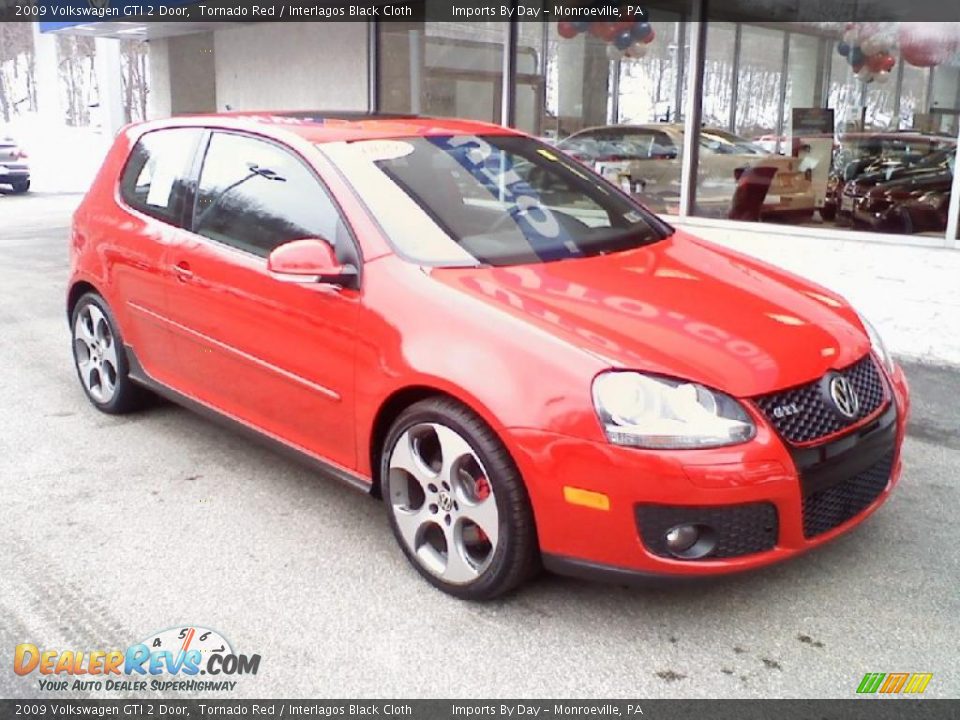 2009 Volkswagen GTI 2 Door Tornado Red / Interlagos Black Cloth Photo #2