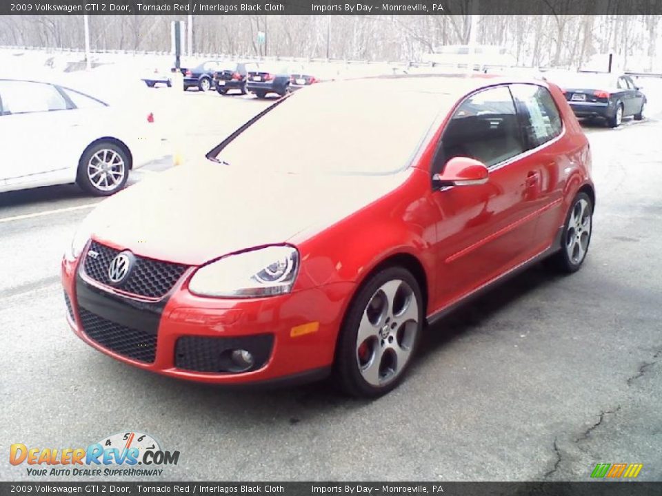 2009 Volkswagen GTI 2 Door Tornado Red / Interlagos Black Cloth Photo #3