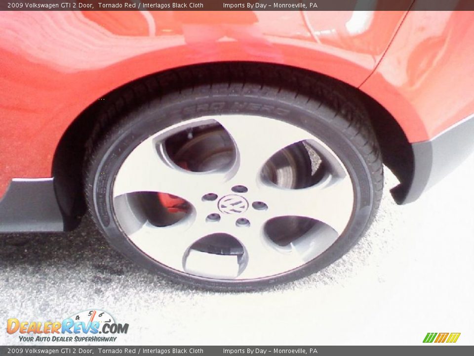 2009 Volkswagen GTI 2 Door Tornado Red / Interlagos Black Cloth Photo #9