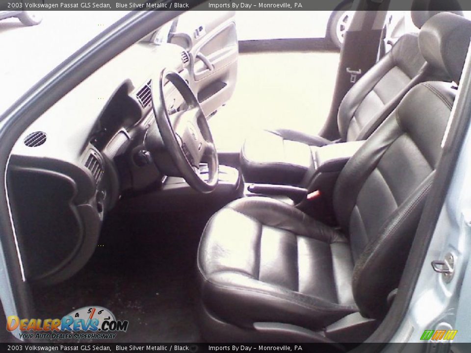 2003 Volkswagen Passat GLS Sedan Blue Silver Metallic / Black Photo #6