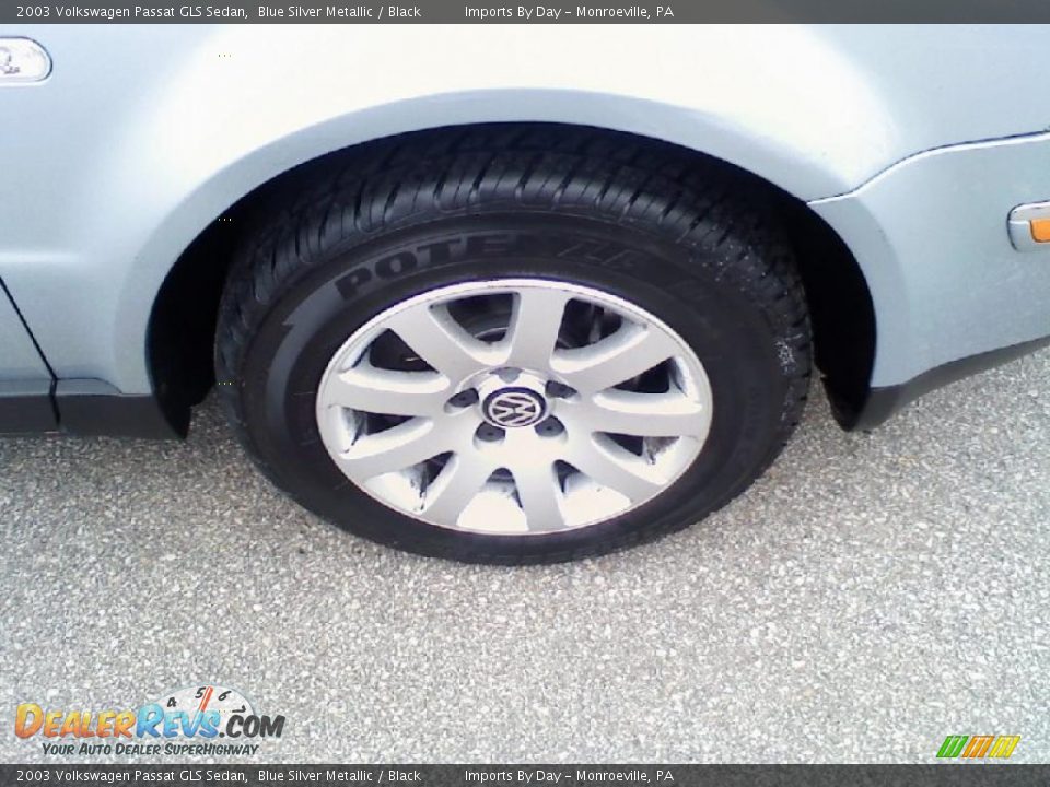 2003 Volkswagen Passat GLS Sedan Blue Silver Metallic / Black Photo #10