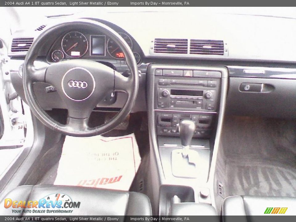 2004 Audi A4 1.8T quattro Sedan Light Silver Metallic / Ebony Photo #8