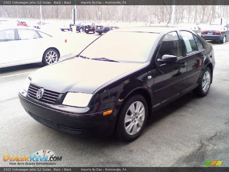 2002 Volkswagen Jetta GLS Sedan Black / Black Photo #3