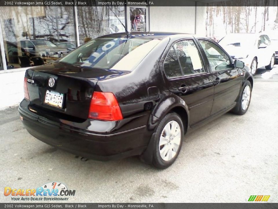 2002 Volkswagen Jetta GLS Sedan Black / Black Photo #5