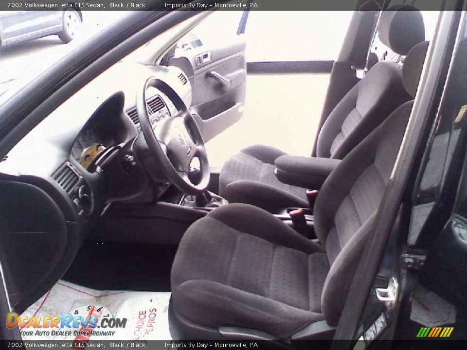 2002 Volkswagen Jetta GLS Sedan Black / Black Photo #6