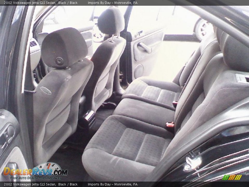 2002 Volkswagen Jetta GLS Sedan Black / Black Photo #7