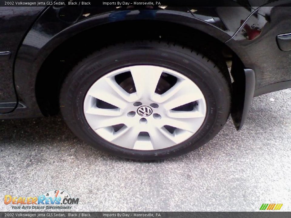2002 Volkswagen Jetta GLS Sedan Black / Black Photo #10