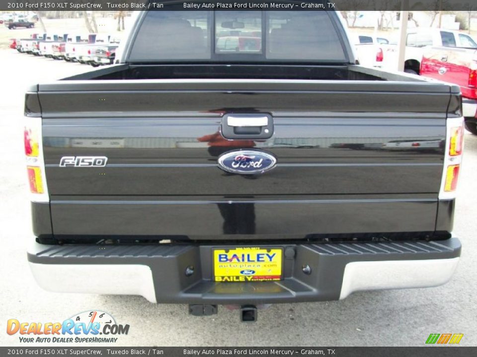2010 Ford F150 XLT SuperCrew Tuxedo Black / Tan Photo #5