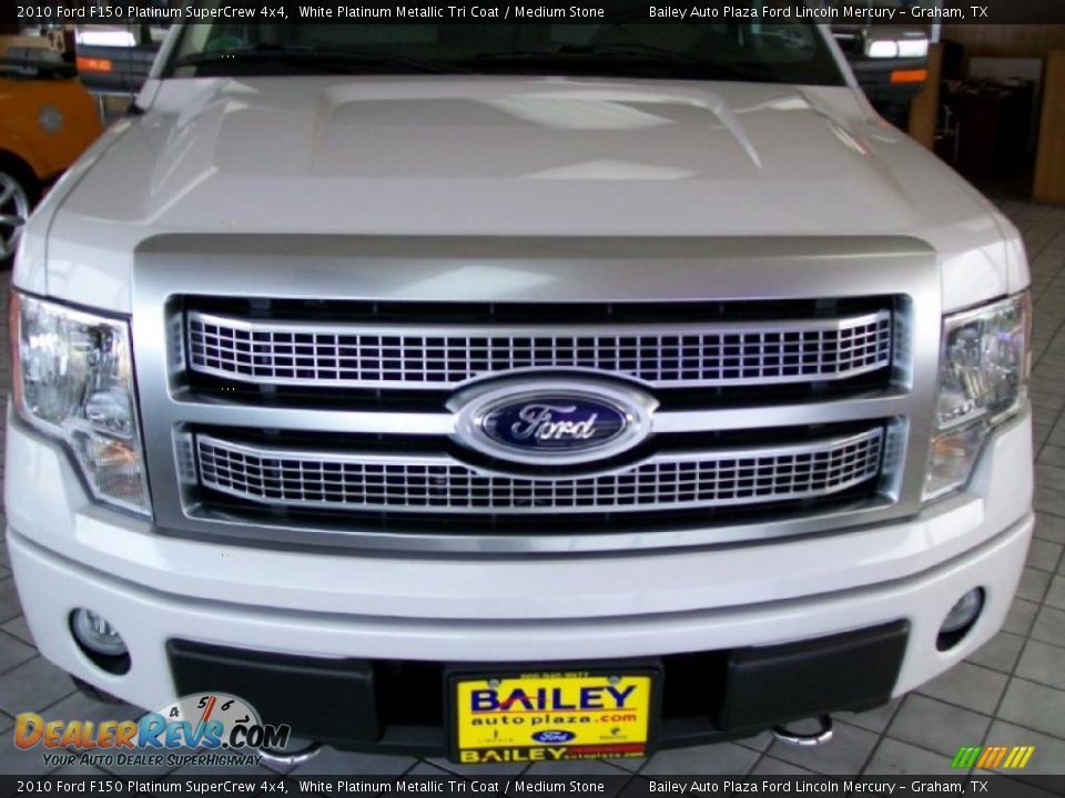 2010 Ford F150 Platinum SuperCrew 4x4 White Platinum Metallic Tri Coat / Medium Stone Photo #1