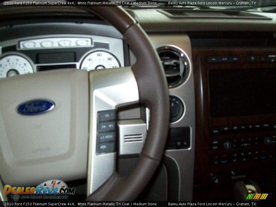2010 Ford F150 Platinum SuperCrew 4x4 White Platinum Metallic Tri Coat / Medium Stone Photo #3