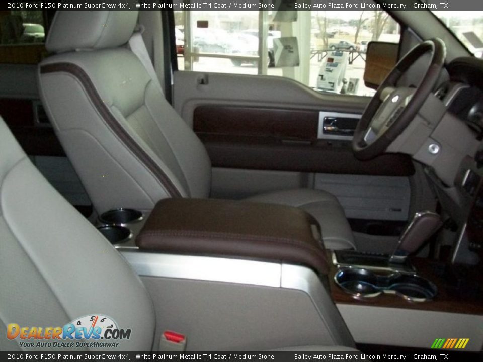 2010 Ford F150 Platinum SuperCrew 4x4 White Platinum Metallic Tri Coat / Medium Stone Photo #7
