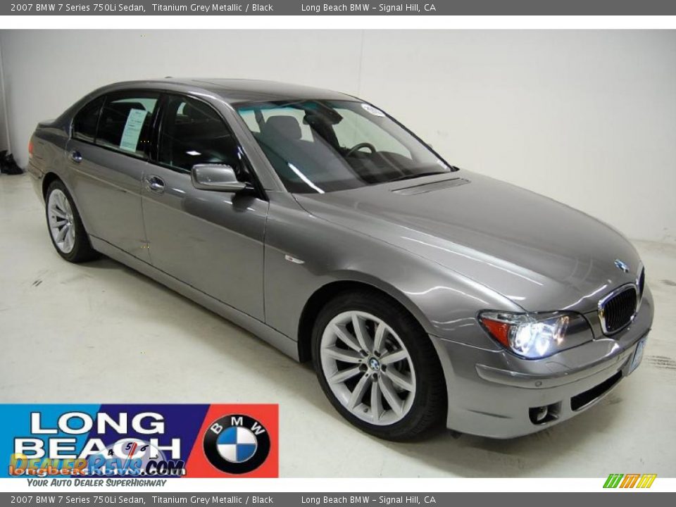 2007 BMW 7 Series 750Li Sedan Titanium Grey Metallic / Black Photo #1