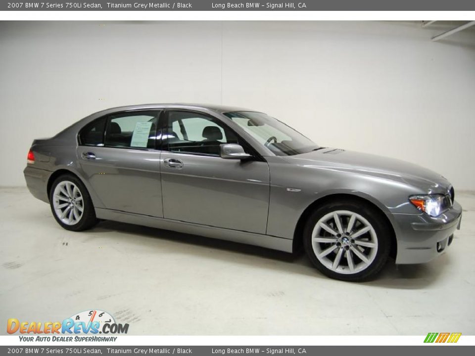 2007 BMW 7 Series 750Li Sedan Titanium Grey Metallic / Black Photo #2