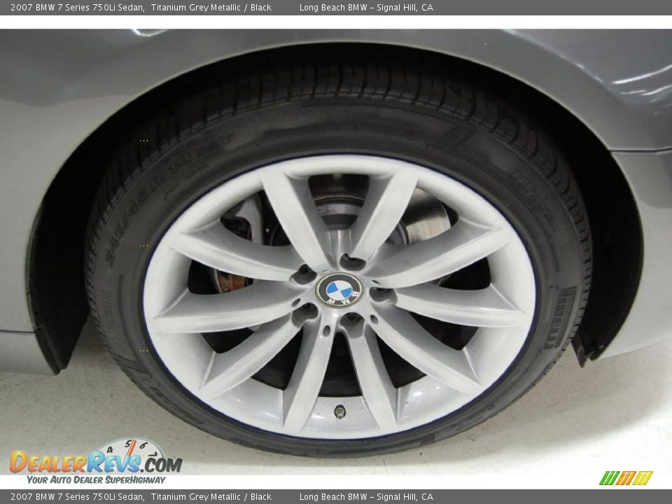 2007 BMW 7 Series 750Li Sedan Titanium Grey Metallic / Black Photo #3
