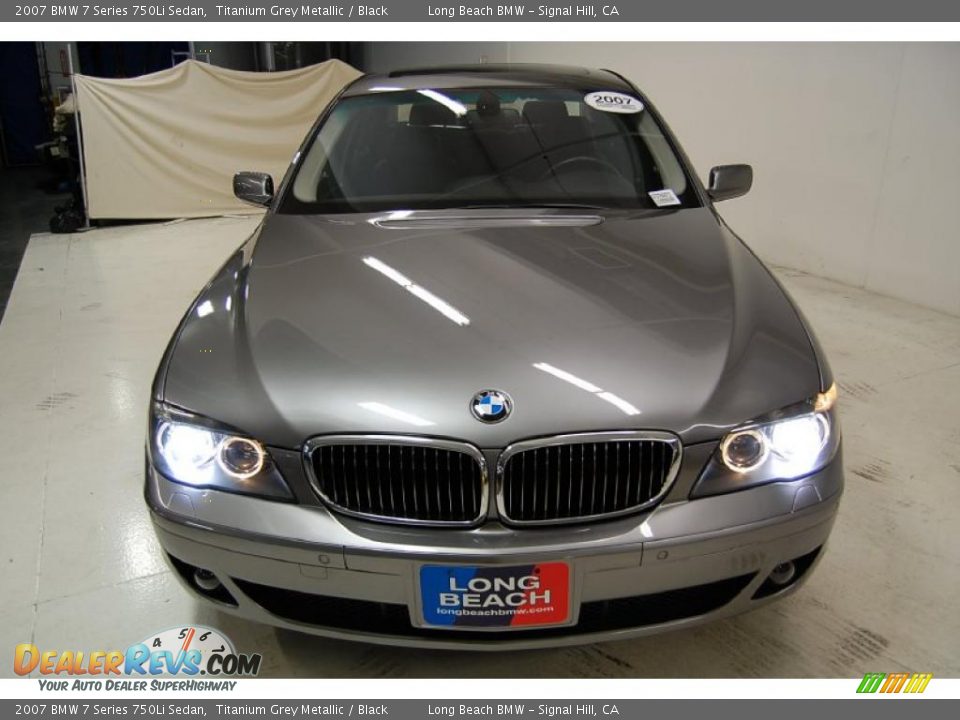 2007 BMW 7 Series 750Li Sedan Titanium Grey Metallic / Black Photo #5