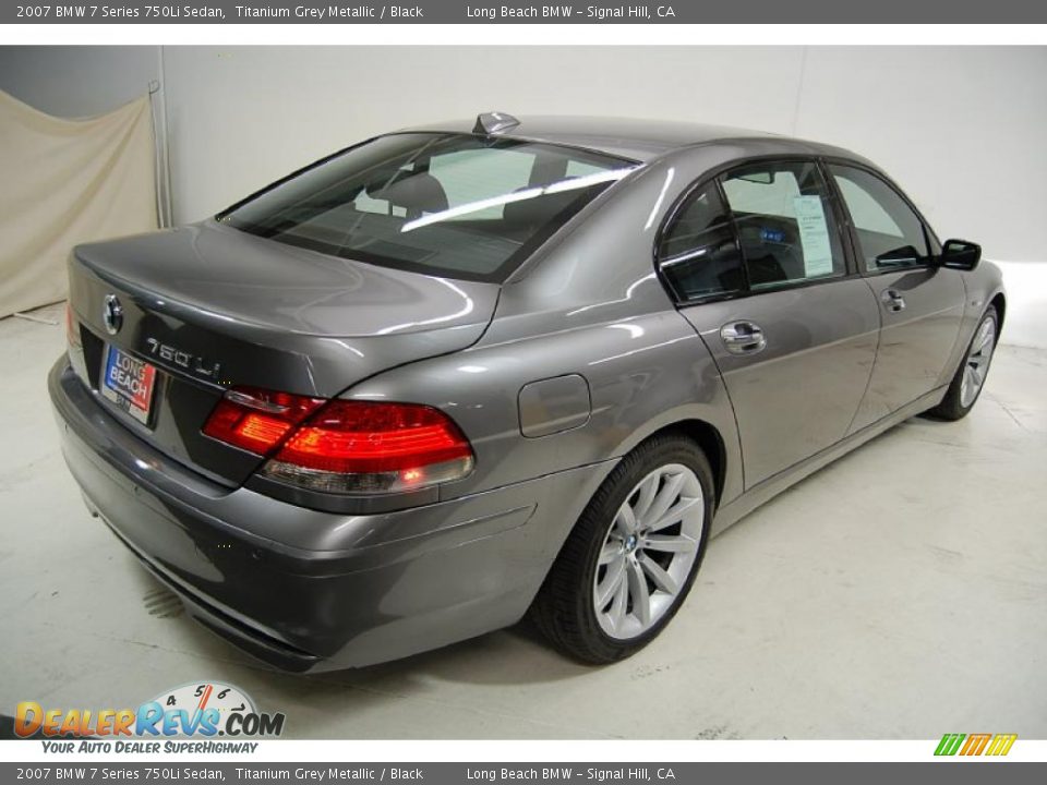 2007 BMW 7 Series 750Li Sedan Titanium Grey Metallic / Black Photo #6