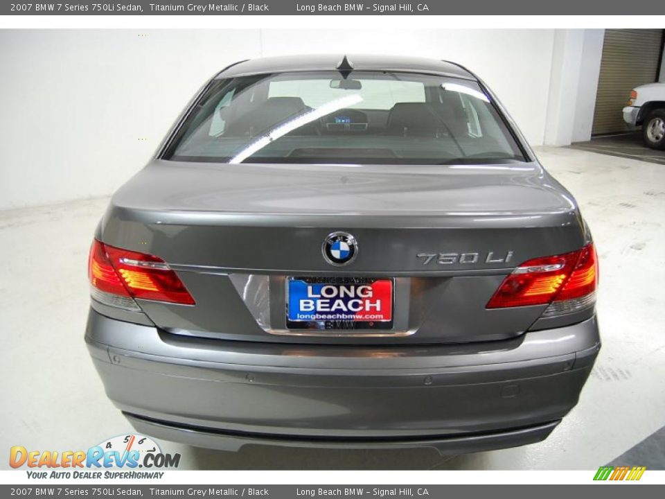 2007 BMW 7 Series 750Li Sedan Titanium Grey Metallic / Black Photo #7